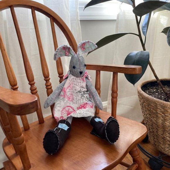 Bunny, coat, scarf, boots and dress - Picture 1 of 3